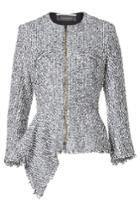Roland Mouret Roland Mouret Cotton And Wool Blend Tweed Jacket