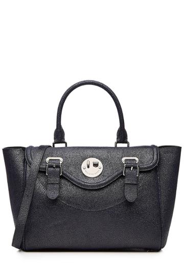 Hill & Friends Hill & Friends Happy Satchel Textured Leather Tote