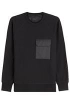 Rag & Bone Rag & Bone Aviator Cotton Sweatshirt With Pocket - Black