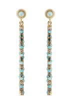 Carolina Bucci Carolina Bucci Magic Wand 18kt Earrings With Turquoise, Opal And Diamonds