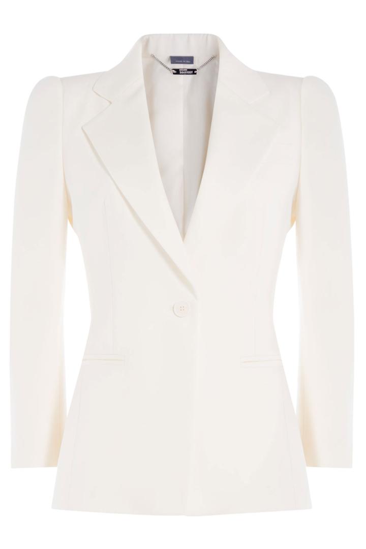 Alexander Mcqueen Alexander Mcqueen Tailored Wool Blazer - White