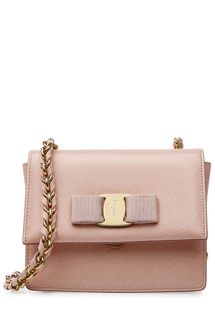 Salvatore Ferragamo Salvatore Ferragamo Ginny Leather Shoulder Bag - None