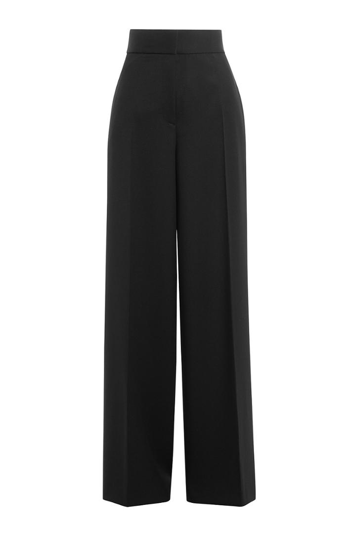 Jil Sander Jil Sander Wool High-waisted Trousers - Black