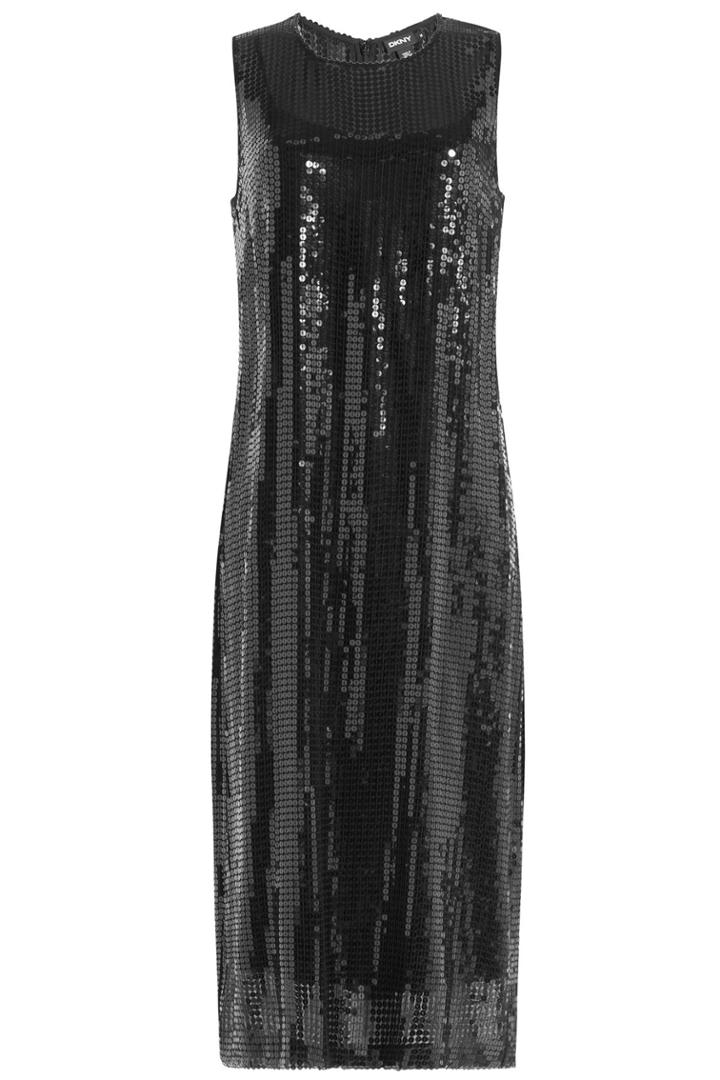 Dkny Dkny Sequin Midi Dress - Black
