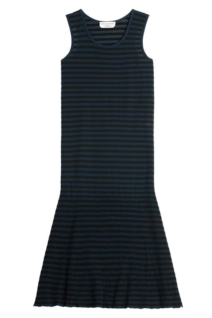 Sonia Rykiel Sonia Rykiel Striped Crepe Dress - Stripes