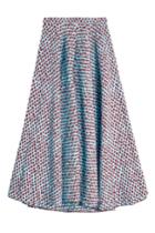 Delpozo Delpozo Printed Midi Skirt With Silk