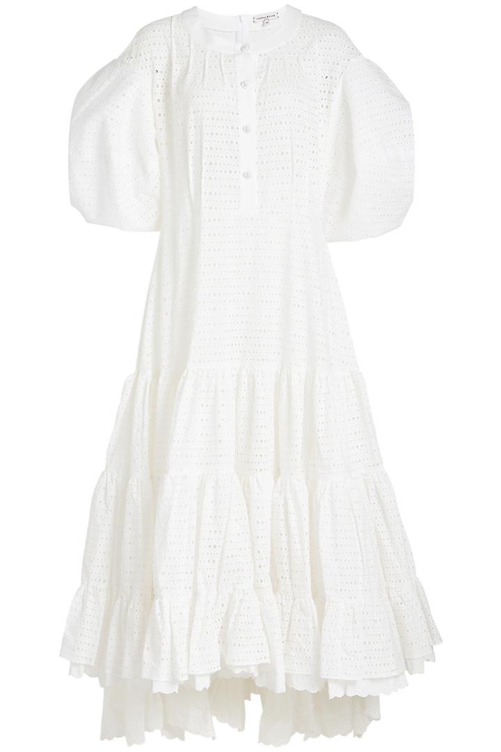 Natasha Zinko Natasha Zinko Cotton Dress With Eyelet Cut-out Detail