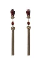 Roberto Cavalli Roberto Cavalli Earrings With Tassels And Stones