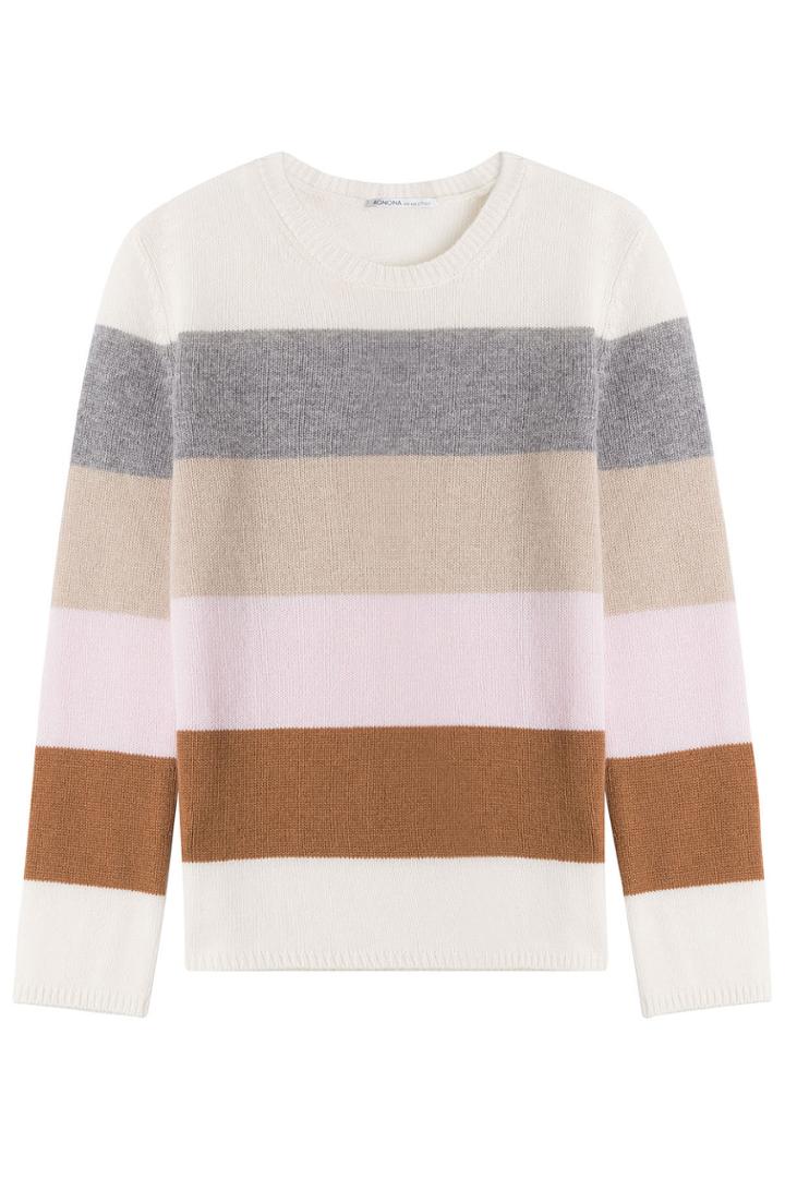 Agnona Agnona Striped Cashmere Pullover - Stripes