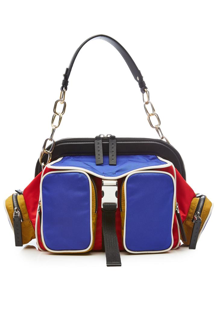 Marni Marni Fabric Tote With Leather