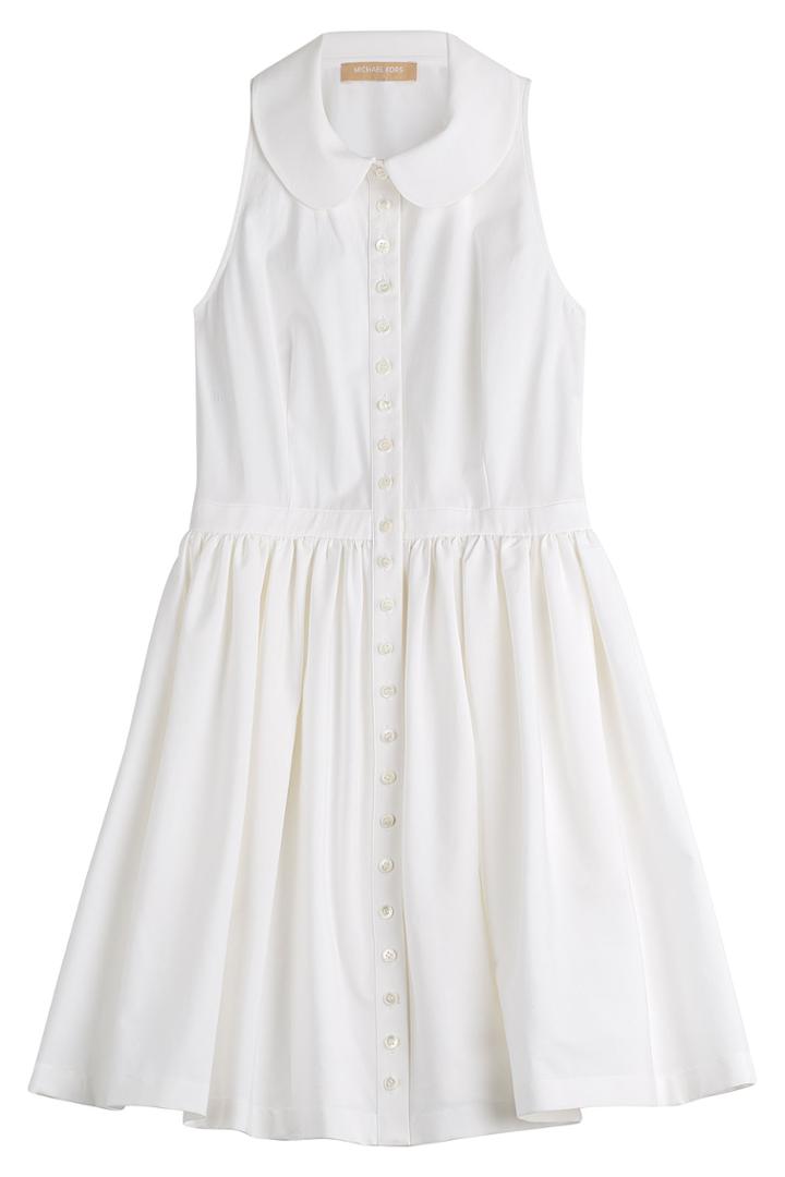 Michael Kors Michael Kors Cotton Shirt Dress - White