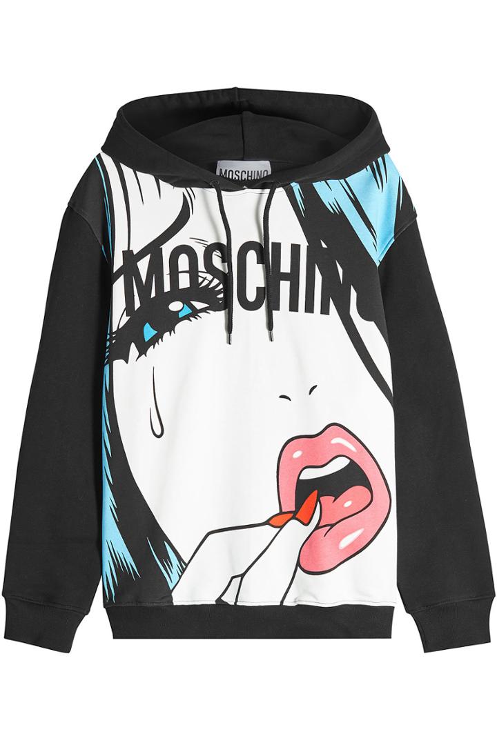 Moschino Moschino Printed Cotton Hoody