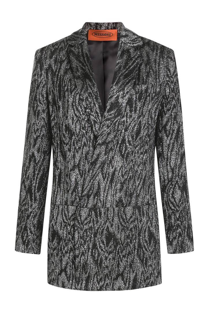 Missoni Missoni Printed Metallic Jersey Blazer
