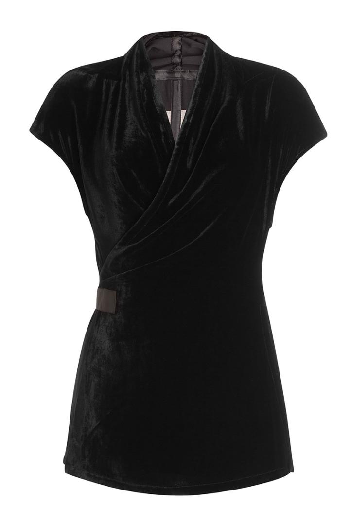 Rick Owens Rick Owens Draped Velvet Top