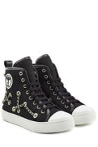 Moschino Moschino Chain Embellished High-tops - Black
