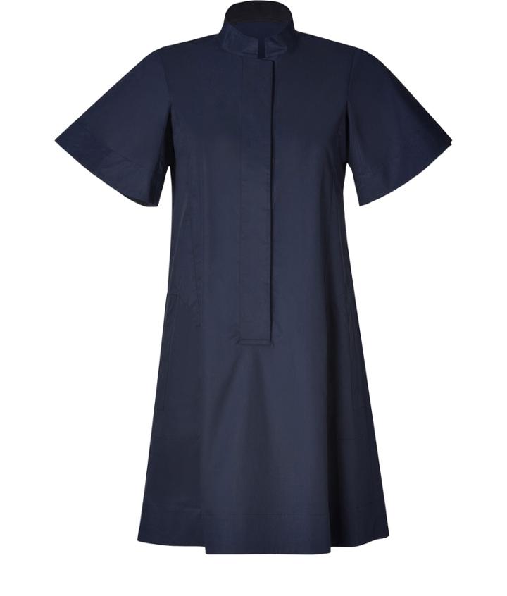Jil Sander Navy Cotton Shirtdress