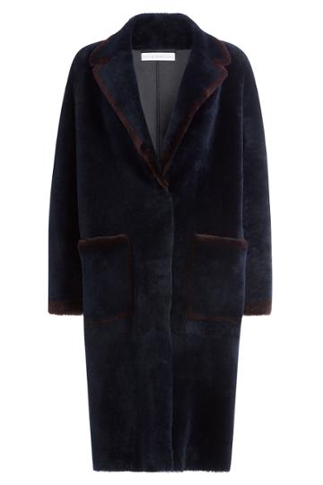 Inès & Maréchal Inès & Maréchal Shearling Coat - Blue