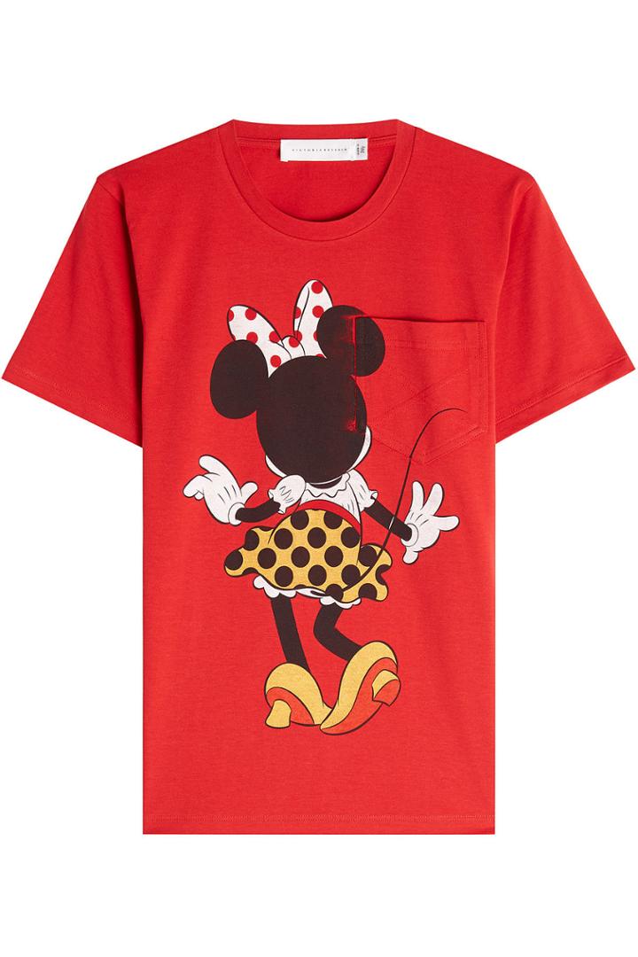 Victoria Beckham Victoria Beckham Printed Cotton T-shirt