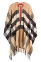 Burberry Shoes & Accessories Burberry Shoes & Accessories Printed Cashmere Cape - Camel