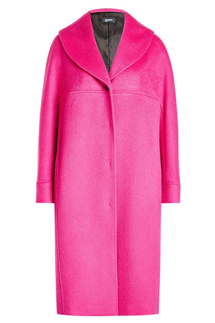Jil Sander Navy Jil Sander Navy Coat With Mohair And Virgin Wool