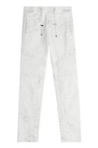 Balmain Balmain Cotton Biker Sweatpants - White