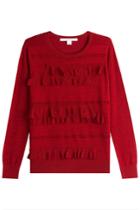 Diane Von Furstenberg Diane Von Furstenberg Ruffled Pullover - Red