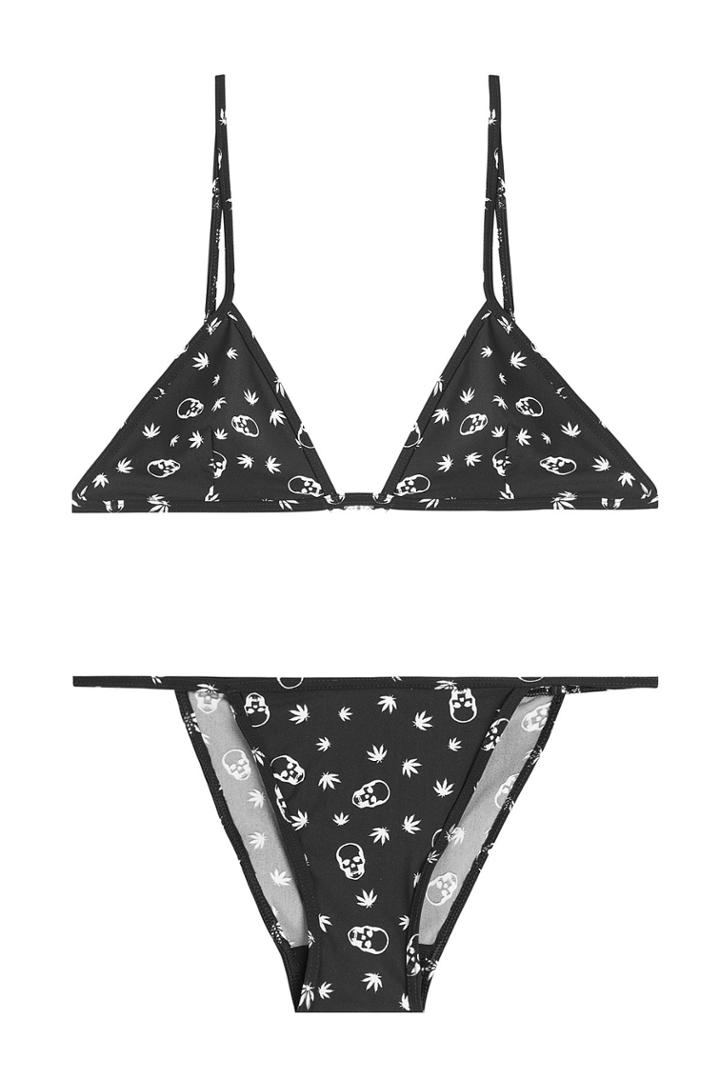 Lucien Pellat-finet Lucien Pellat-finet Printed Bikini - Black