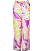 Emilio Pucci Silk Drawstring Printed Pants