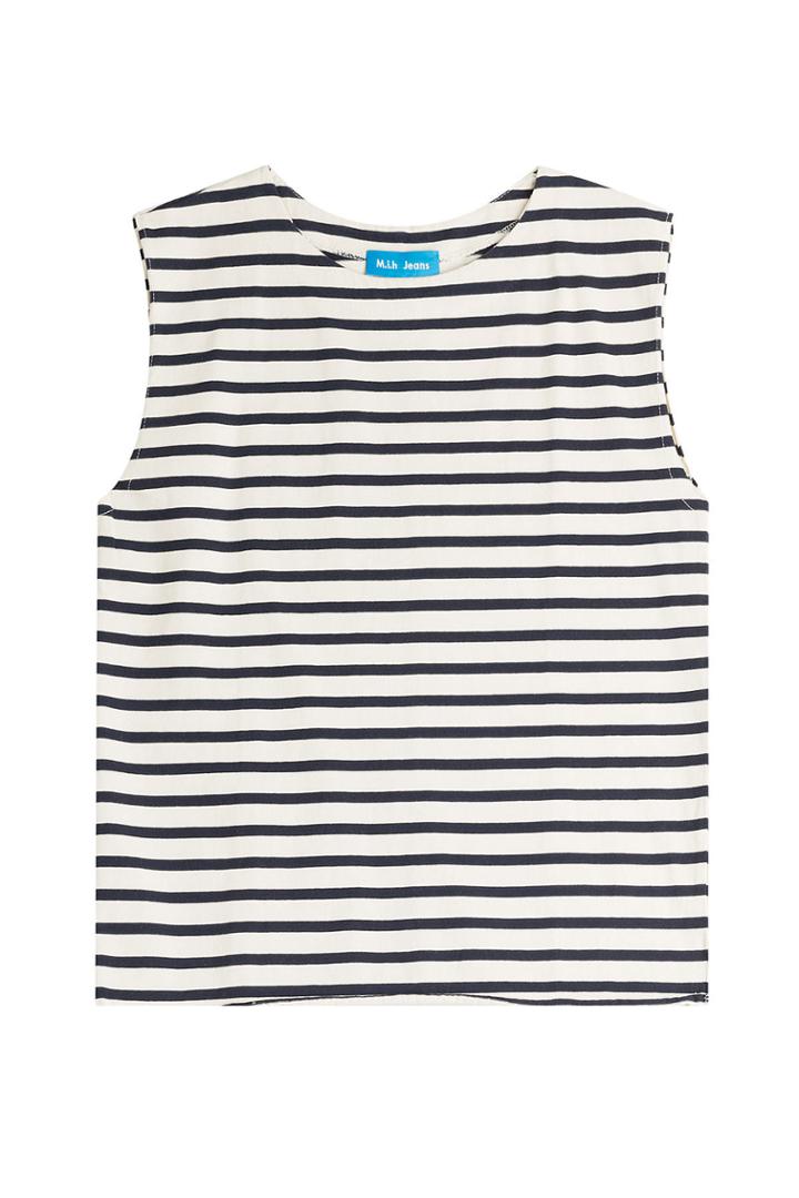 M I H M I H Mariniere Striped Cotton Tank - None