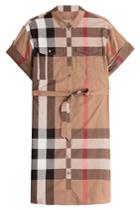 Burberry Brit Burberry Brit Printed Cotton Shirt Dress - Brown