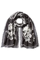 Alexander Mcqueen Alexander Mcqueen Skull Print Scarf - Black
