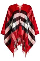 Burberry Shoes & Accessories Burberry Shoes & Accessories Printed Cashmere-merino Wool Poncho