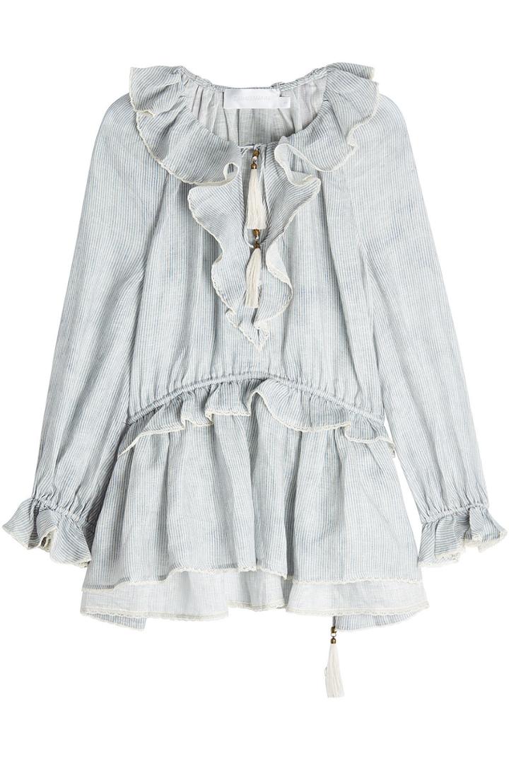 Zimmermann Zimmermann Tulsi Ash Striped Tunic Blouse