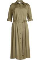 Diane Von Furstenberg Diane Von Furstenberg Silk Dress With Belted Waist - Green