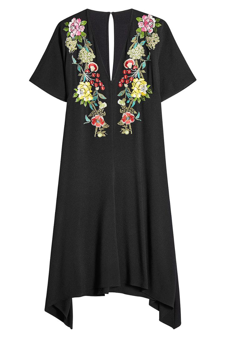 Etro Etro Embroidered Dress With Asymmetric Hem