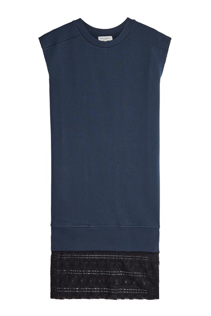 Public School Public School Tesa Jersey Dress With Lace
