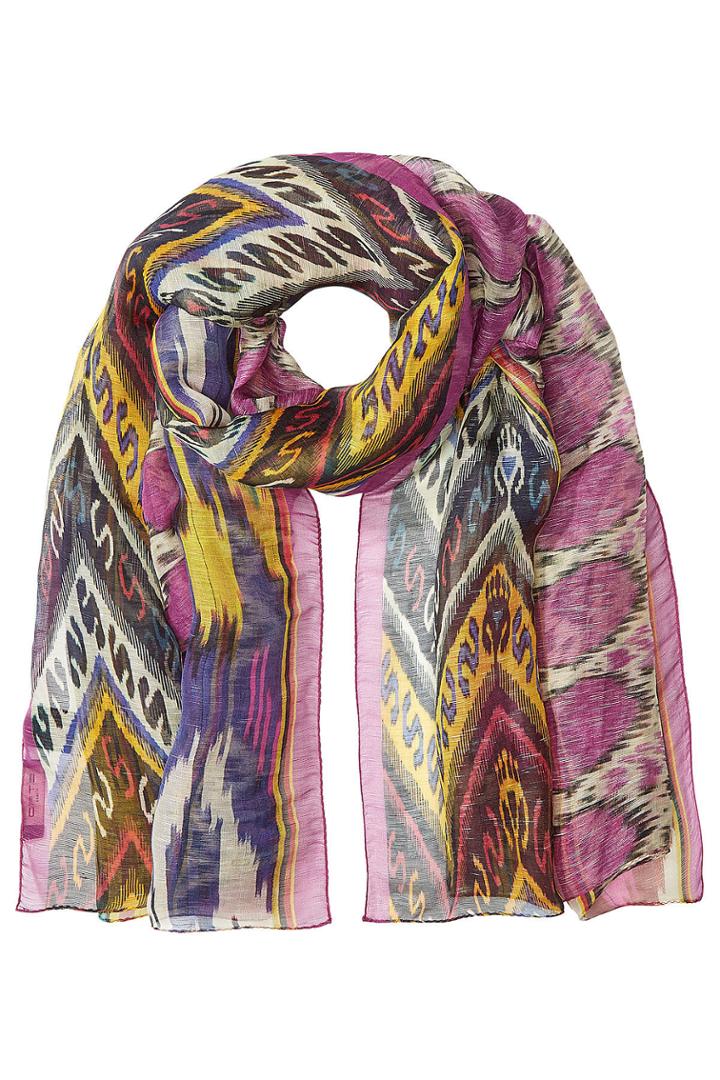Etro Etro Printed Scarf With Linen And Silk
