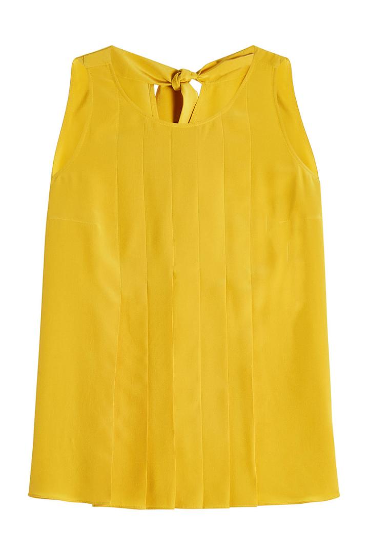 Nobi Talai Nobi Talai Pleated Silk Top