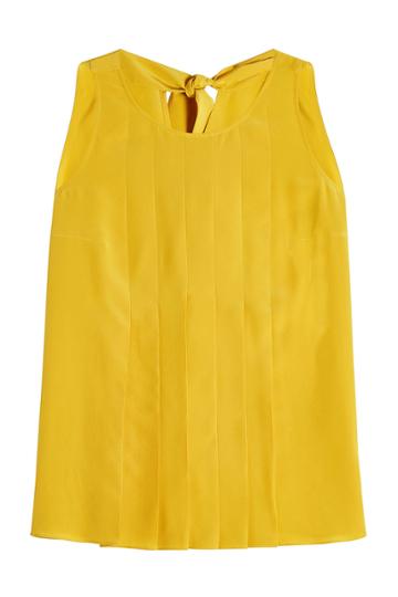 Nobi Talai Nobi Talai Pleated Silk Top