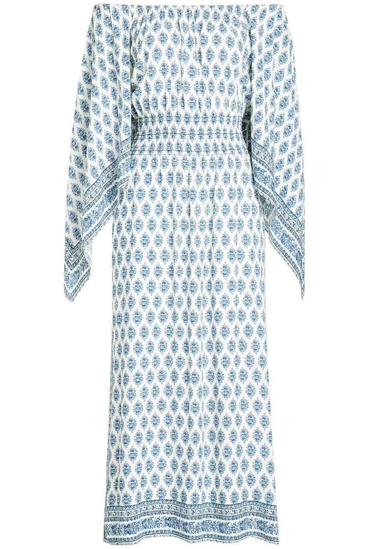 Steffen Schraut Steffen Schraut Printed Off The Shoulder Tunic - Blue