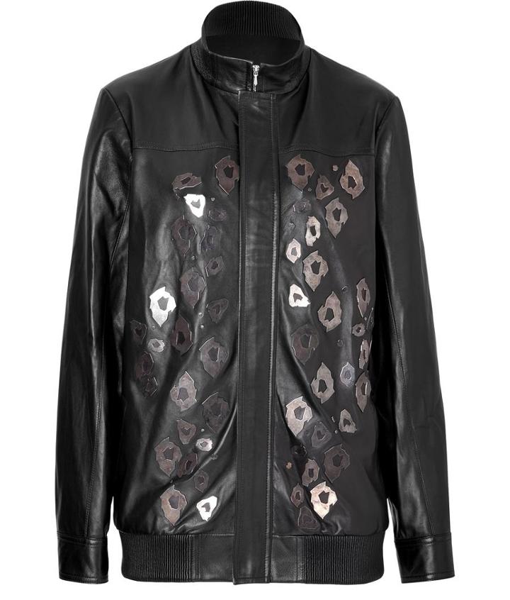 Anthony Vaccarello Embellished Leather Jacket