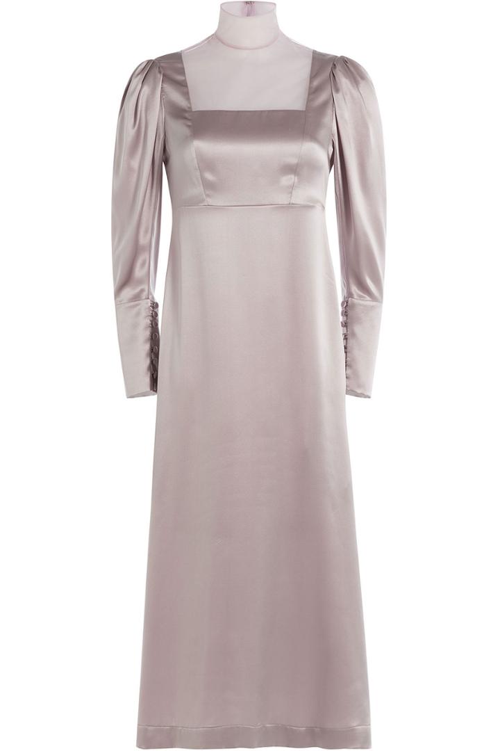 Simone Rocha Simone Rocha Silk Satin Dress - Purple