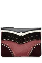 Etro Etro Embellished Clutch With Leather And Suede - Multicolor