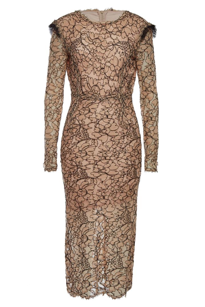 Preen By Thornton Bregazzi Preen By Thornton Bregazzi Cameron Lace Dress With Cotton