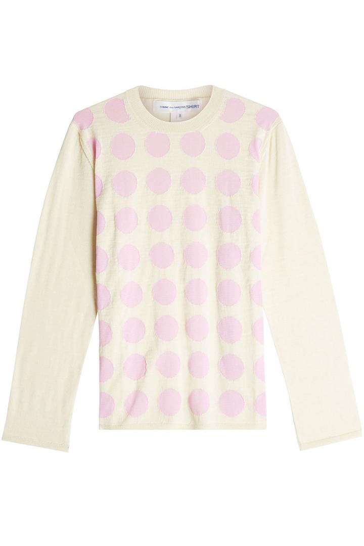 Comme Des Garcons Shirt Comme Des Garcons Shirt Printed Wool Pullover