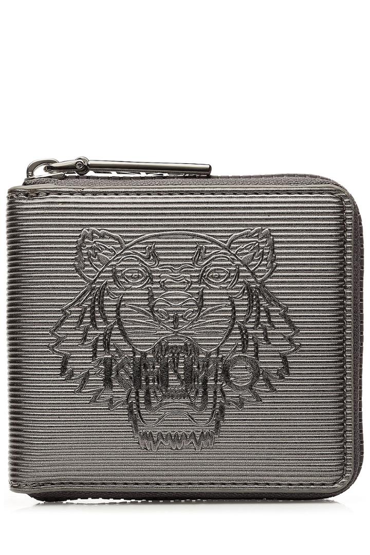 Kenzo Kenzo Zipped Wallet - Silver
