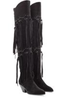 Giuseppe Zanotti Fringed Over-the-knee Suede Boots
