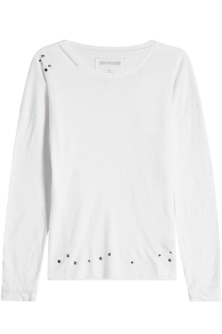 True Religion True Religion Embellished Top With Cotton And Linen