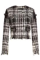 Alexander Wang Alexander Wang Bouclé Jacket With Zippers And Leather