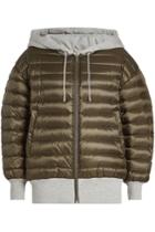 Burberry Burberry Down Jacket With Hood And Jersey Details